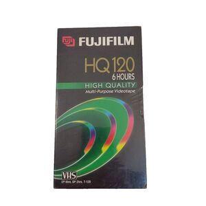 Fujifilm VHS Blank Video Tape 6 hours HQ 120 High Quality NEW SEALED Fuji